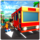 Blocky City Bus Sim : Blocky 8bit Game APK