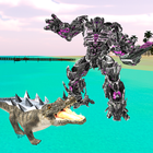 Robot Crocodile - Futuristic Robot Transformation ícone