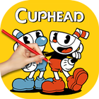 How to draw cuphead characters أيقونة
