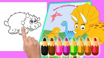 jeux de dinosaure coloring activity book capture d'écran 1