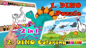 Coloring Puzzle Dinosaurs Kids 截圖 2