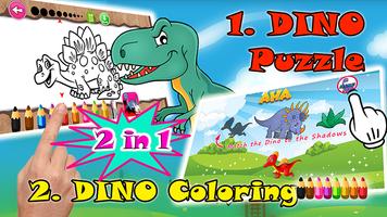 Coloring Puzzle Dinosaurs Kids 截圖 3