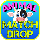 Animals Drop Match 3 Game Kids ícone