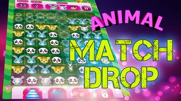 Animals Drop Match 3 Game Kids screenshot 2