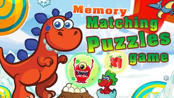 Matching cards memory match poster