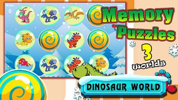 マッチするカードのメモリマッチ画像恐竜のパズル スクリーンショット 2