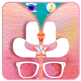Hipster Zipper Lock Screen أيقونة