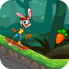 Funny Bunny Skater Run آئیکن