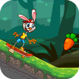 Funny Bunny Skater Run icon