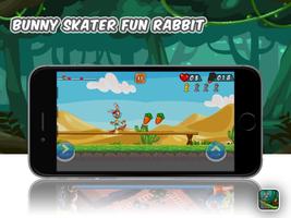 Funny Bunny Skater Run captura de pantalla 1