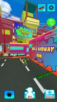 Subway train Surf & Road Runner الملصق
