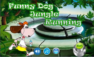 Funny Dog Jungle Running постер