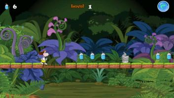 Funny Dog Jungle Running Ekran Görüntüsü 3