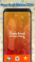 Lustige Emoji-Aufkleber-Hersteller: Emotional FREE Plakat