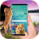 Dog run on screen scary joke APK