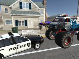 Monster Truck Racing - Cop Car policia da Chase imagem de tela 3