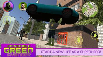 Incredible Green Avenger الملصق