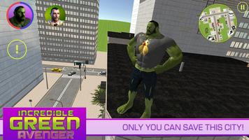 Incredible Green Avenger تصوير الشاشة 2