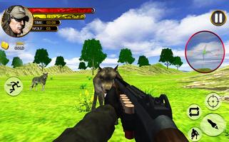 3D Sniper Wolf Hunting پوسٹر