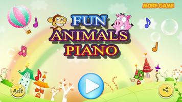 Fun Animals Piano Affiche
