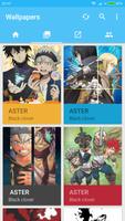 wallpaper black clover anime اسکرین شاٹ 1