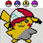 Icona pixel color art - coloring by number - pikapixel