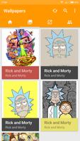 wallpaper  rick morty โปสเตอร์