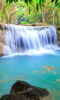 Thailand Waterfall Tile Puzzle Affiche