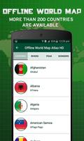 Offline World Map Atlas HD Cartaz