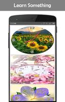 Flowers Analog Clock Wallpaper اسکرین شاٹ 3