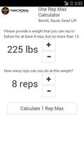 One Rep Max Calculator Affiche