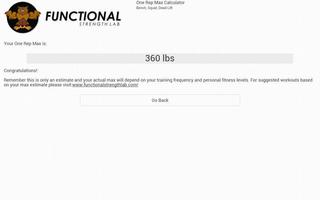 One Rep Max Calculator Screenshot 2