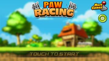 Dog Puppy Fun kart racing Affiche