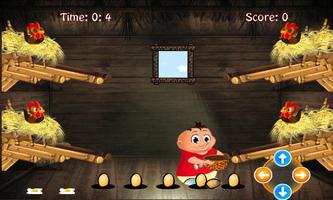 Chicken egg Catcher: Farm Game screenshot 1
