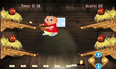 Chicken egg Catcher: Farm Game APK download