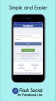 FlashSocial for Facebook Lite स्क्रीनशॉट 1