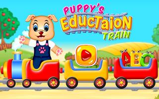 Puppy's Education Train-Preschool Phonics Learning poster