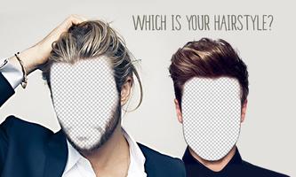 Men Hair Style Photo Montager Affiche