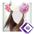 Bridal Flower Headband Montage icône