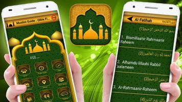 Muslim Guides: Prayer Times, Quran, Azan and Qibla Affiche