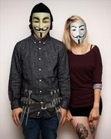 Anonymous Mask Photo Stickers Poster