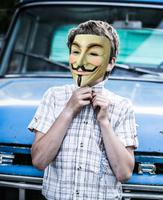 Anonymous Mask Photo Stickers capture d'écran 1