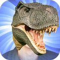 Dinosaur Head Photo Stickers