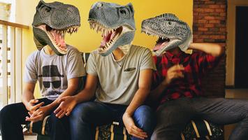 Dinosaur Head Photo Stickers Ekran Görüntüsü 1