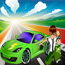 Super Nitro Alien Ben  Car Racing APK