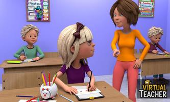 Haute école virtuelle fille Enseignant: Happy Fami capture d'écran 3