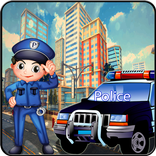 Police Car Wash Saloon - kids car repairing