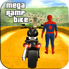 Spiderman Impossible Mega Ramp Bike BMX Track ikona