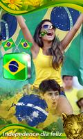 Brazil National Flag Face Photo Frame DP Maker capture d'écran 1