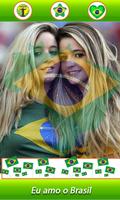 Brazil National Flag Face Photo Frame DP Maker capture d'écran 2